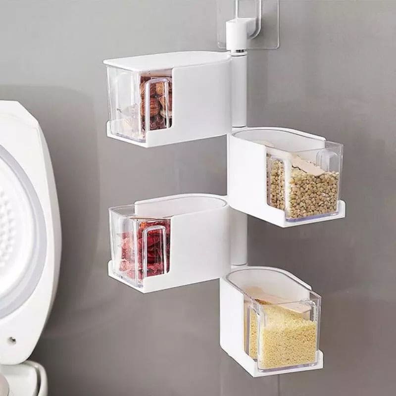 360˚ Degree Rotating Spice Box, Seasoning Storage Box, Kitchen Spice Container 360˚ Degree Rotating Spice Box, Seasoning Storage Box, Kitchen Spice Container